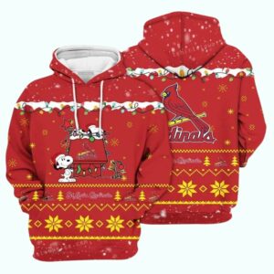 Snoopy Merry Christmas St. Louis Cardinals Graphic Unisex Hoodie