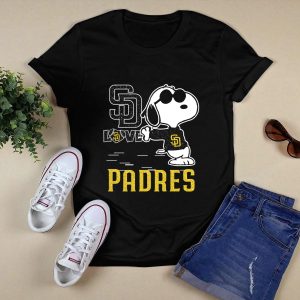 Snoopy Love San Diego Padres T-Shirt For Fans And Collectors