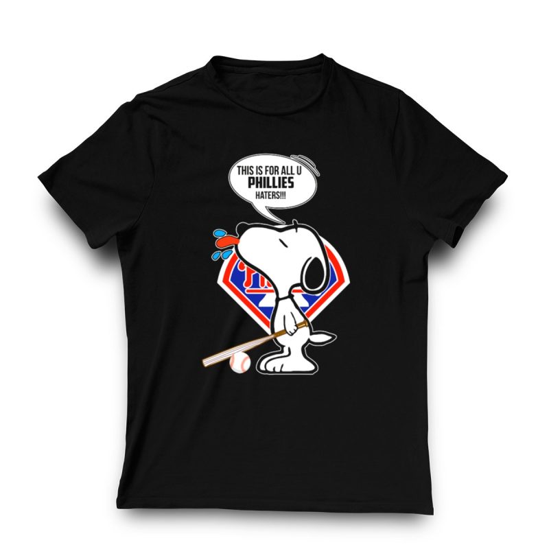 Snoopy Baseball Logo T-Shirt for Philadelphia Phillies Fans - Image 3