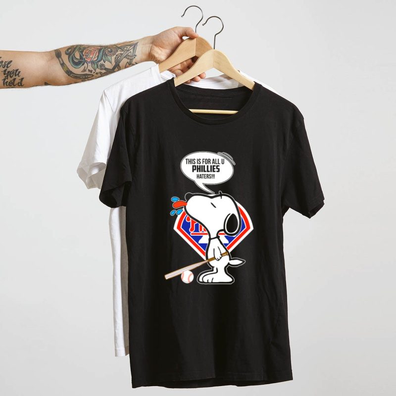 Snoopy Baseball Logo T-Shirt for Philadelphia Phillies Fans - Image 4