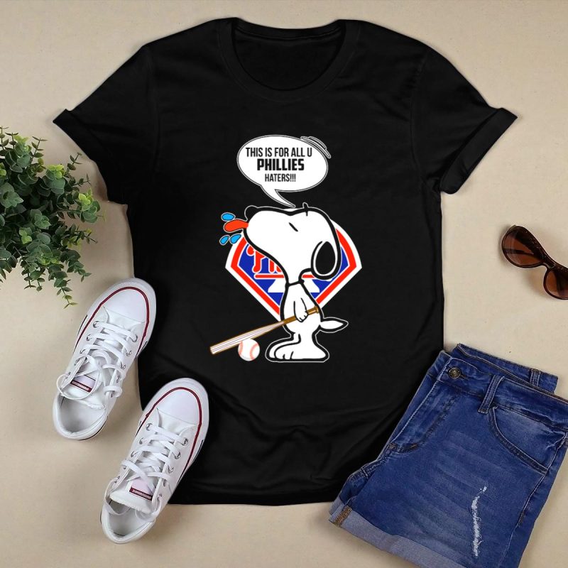 Snoopy Baseball Logo T-Shirt for Philadelphia Phillies Fans - Image 5