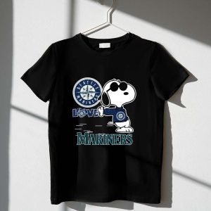 Snoopy Seattle Mariners Love T-Shirt - Cute Fan Apparel For Sports Lovers