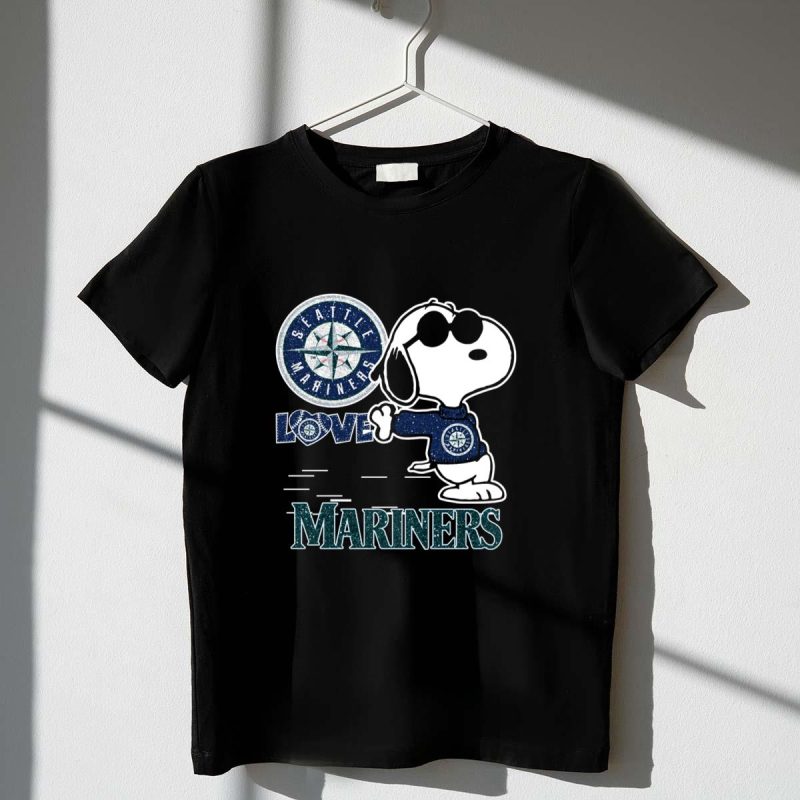 Snoopy Seattle Mariners Love T Shirt t shirt 1 1