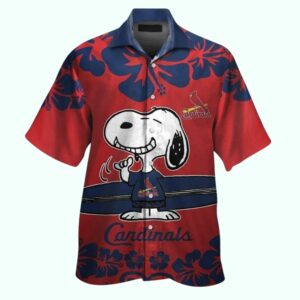 Snoopy Surf St. Louis Cardinals Tropical Hawaiian Shirt – Unisex Graphic Tee