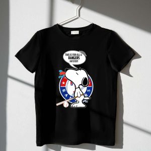 Snoopy Texas Rangers Baseball Fans United T-Shirt - Show Your Team Spirit!