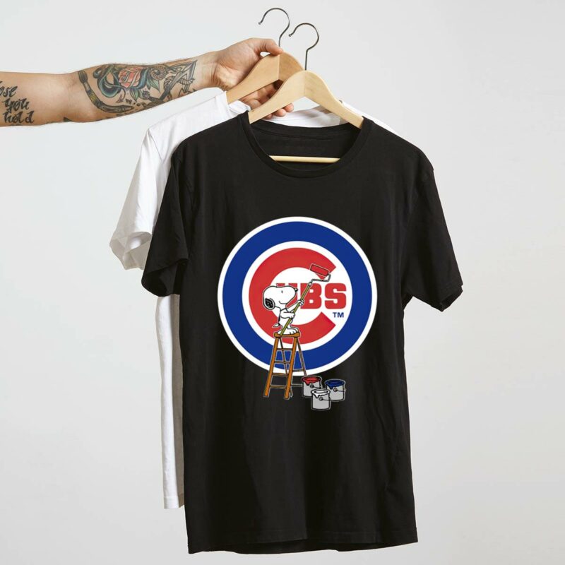 Snoopy paints the logo chicago cubs baseball shirt t shirt 4 4.jpg