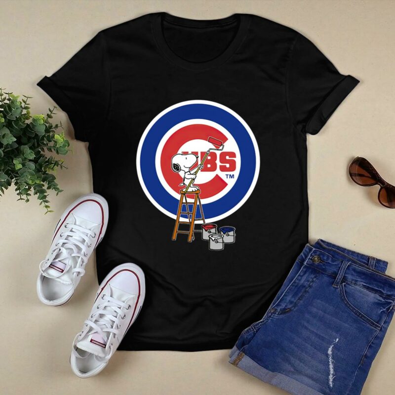 Snoopy paints the logo chicago cubs baseball shirt t shirt 0.jpg