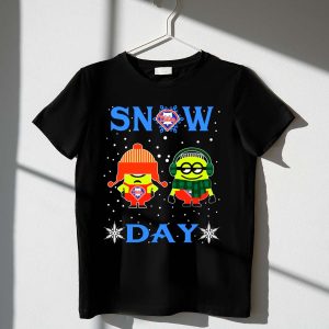 Philadelphia Phillies Winter Minions Design T-Shirt for Snow Days