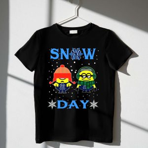 New York Yankees Minion Fans Winter Fun T-Shirt For Snow Days