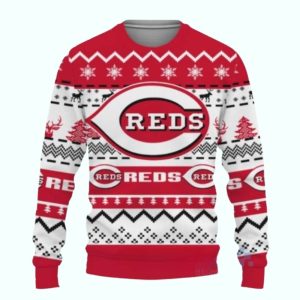 Snowflake Cincinnati Reds Ugly Sweater