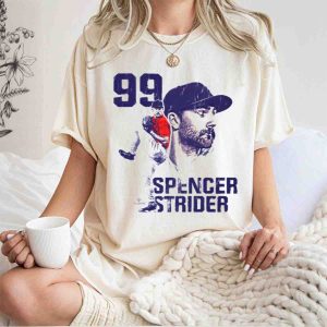 Spencer Strider 99 Atlanta Braves Vintage Player T-Shirt For Fans