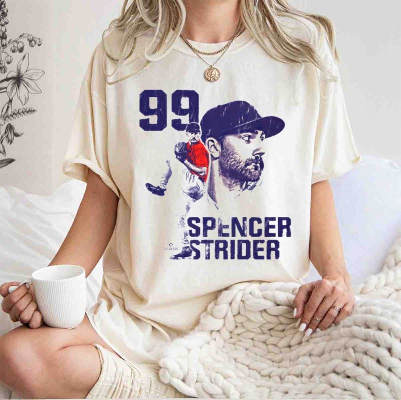 Spencer Strider 99 Atlanta Braves Vintage Player T-Shirt For Fans