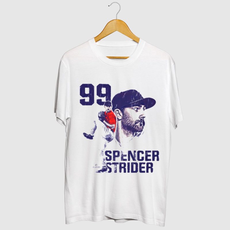 Spencer Strider 99 Atlanta Braves Vintage Player T-Shirt For Fans - Image 2