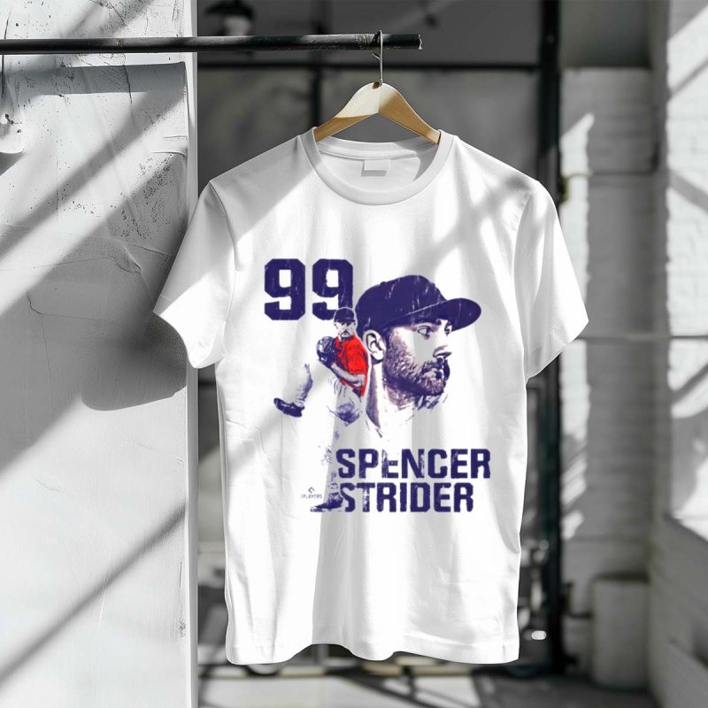 Spencer Strider 99 Atlanta Braves Vintage Player T-Shirt For Fans - Image 3