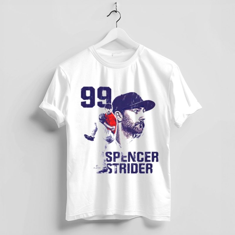 Spencer Strider 99 Atlanta Braves Vintage Player T-Shirt For Fans - Image 4