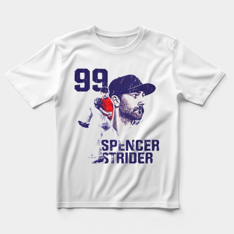 Spencer Strider 99 Atlanta Braves Vintage Player T-Shirt For Fans - Image 5
