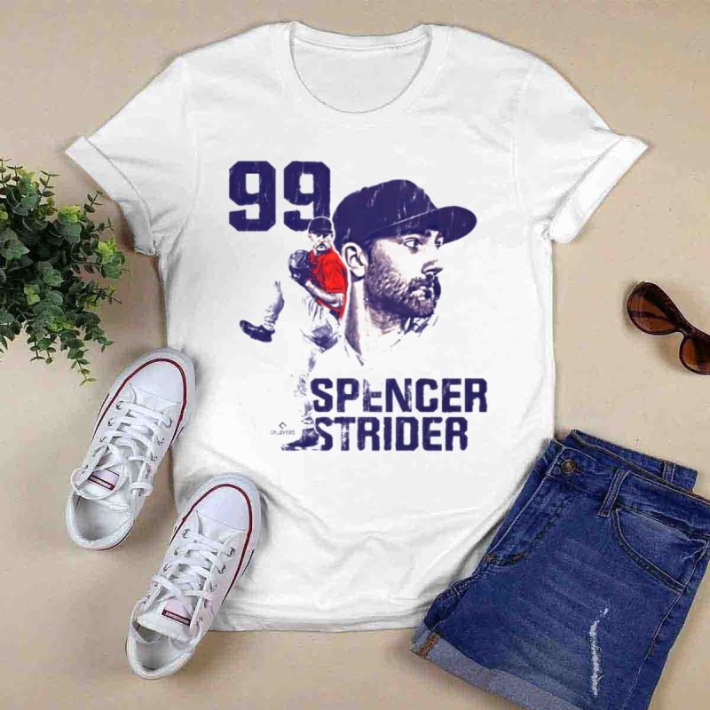 Spencer Strider 99 Atlanta Braves Vintage Player T-Shirt For Fans - Image 6