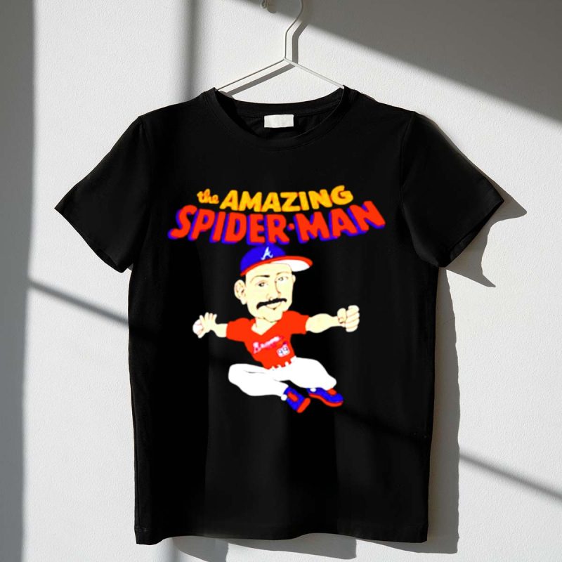 Spencer Strider Atlanta Braves Spider-Man Baseball Fusion T-Shirt