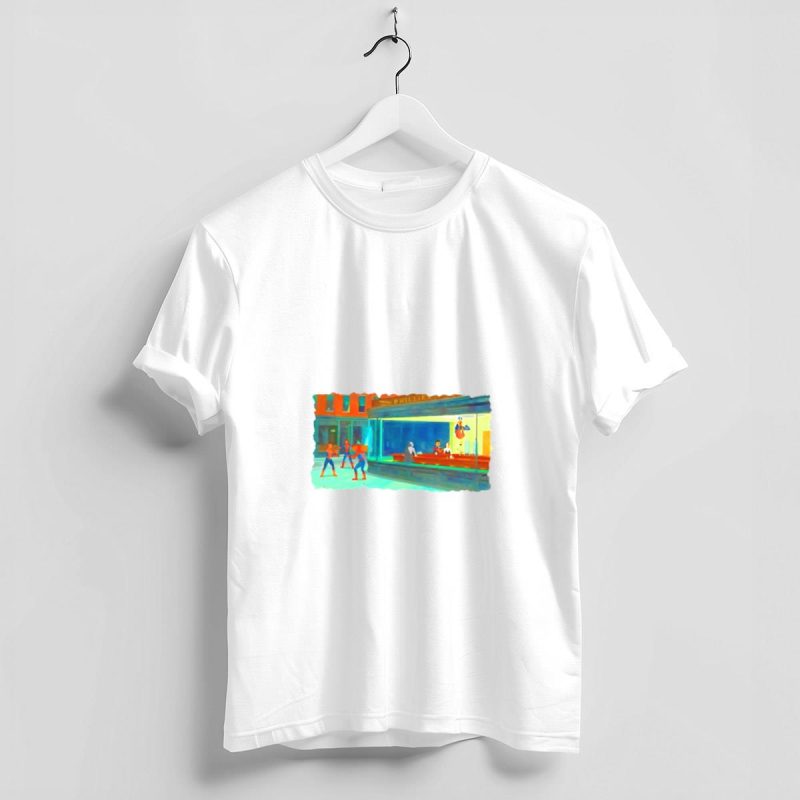 Spider Bar Phillies Nighthawks Graphic T-Shirt - Perfect Tee for Fans - Image 4