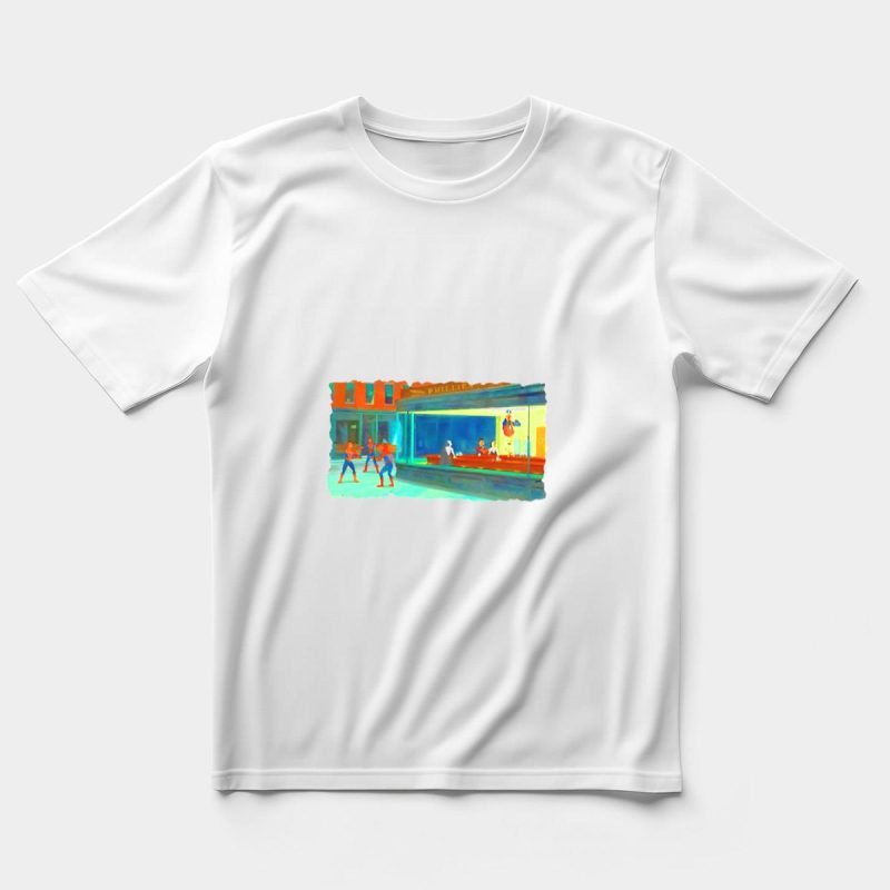 Spider Bar Phillies Nighthawks Graphic T-Shirt - Perfect Tee for Fans - Image 5