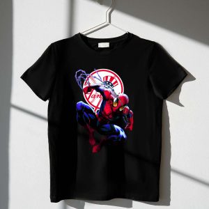 Spiderman New York Yankees Graphic T-Shirt For Fans