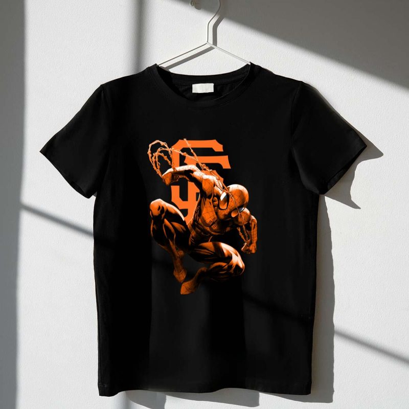 Spiderman San Francisco Giants t shirt 1 1
