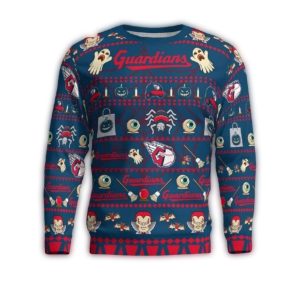 Spooky Cleveland Guardians Halloween Ugly Sweater For Fans