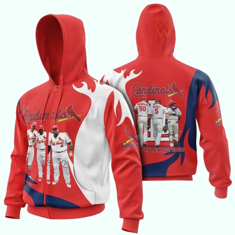 St Louis Cardinals 2022 Farewell Tour Graphic Hoodie – Unisex Sweatshirt - Image 2