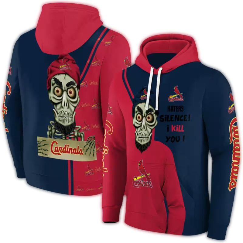 St Louis Cardinals Achmed Skull AOP Hoodie 1