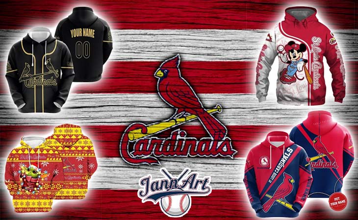 St Louis Cardinals All Over Print Hoodie