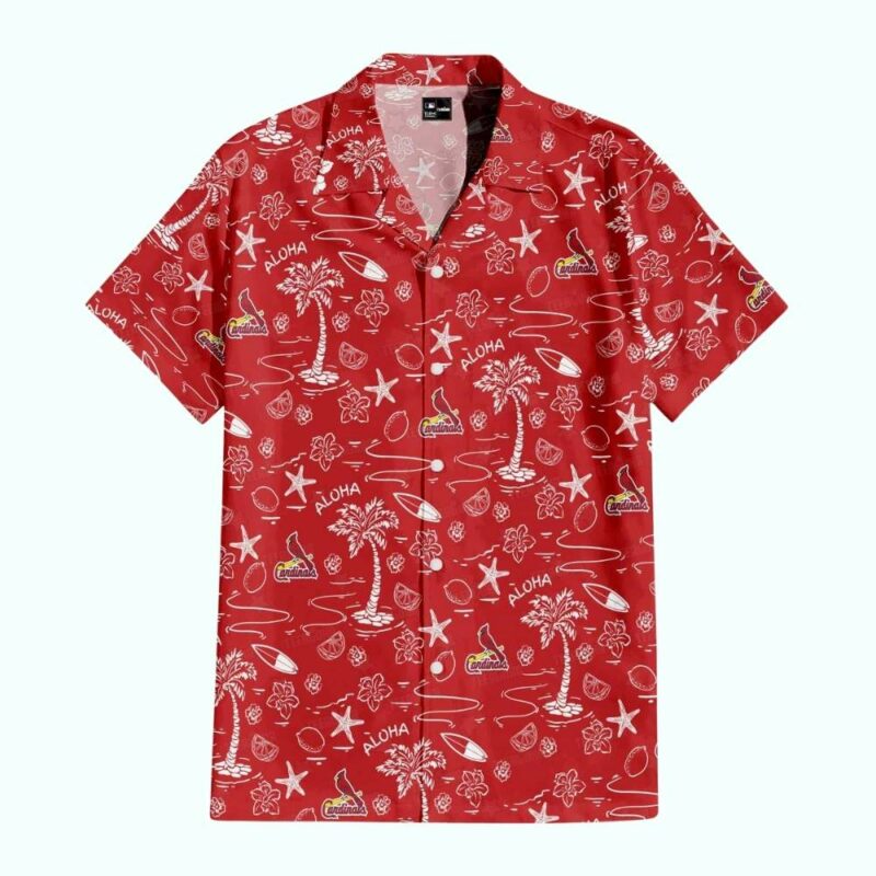 St Louis Cardinals Aloha Graphic Hawaiian Shirt – Unisex Tropical Tee