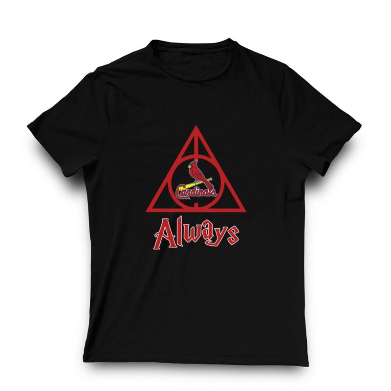 St. Louis Cardinals Harry Potter Deathly Hallows Graphic T-Shirt - Unisex Gift - Image 3