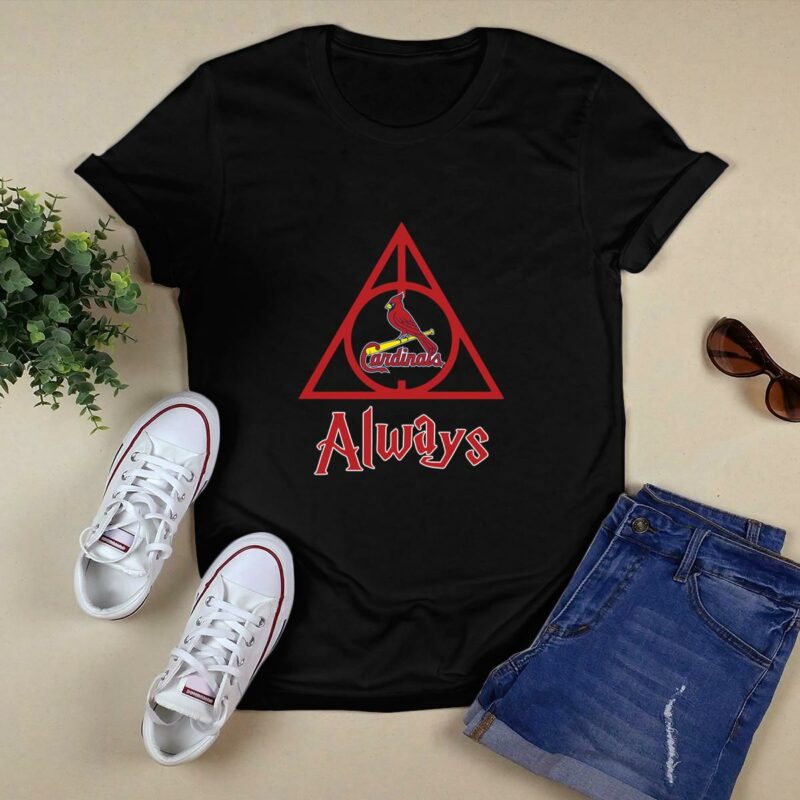 St. Louis Cardinals Harry Potter Deathly Hallows Graphic T-Shirt - Unisex Gift - Image 5