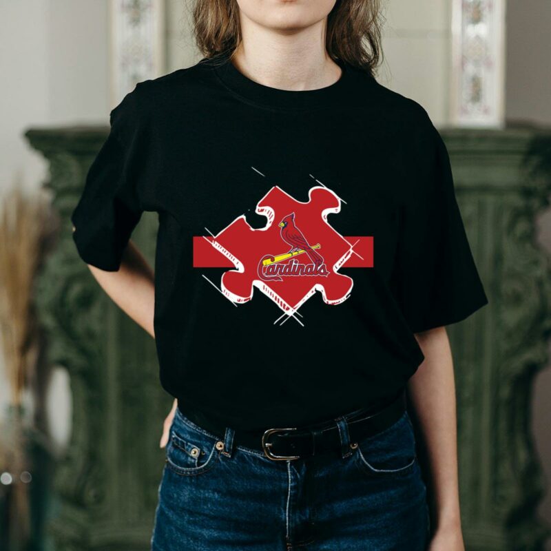 St Louis Cardinals Autism Awareness Graphic T-Shirt – Unisex Gift - Image 2
