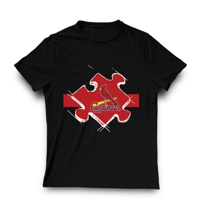 St Louis Cardinals Autism Awareness Graphic T-Shirt – Unisex Gift - Image 3