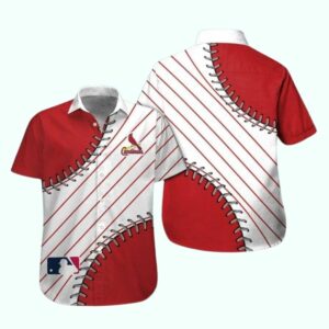 St. Louis Cardinals Red & White Graphic Hawaiian Shirt – Unisex Gift Tee