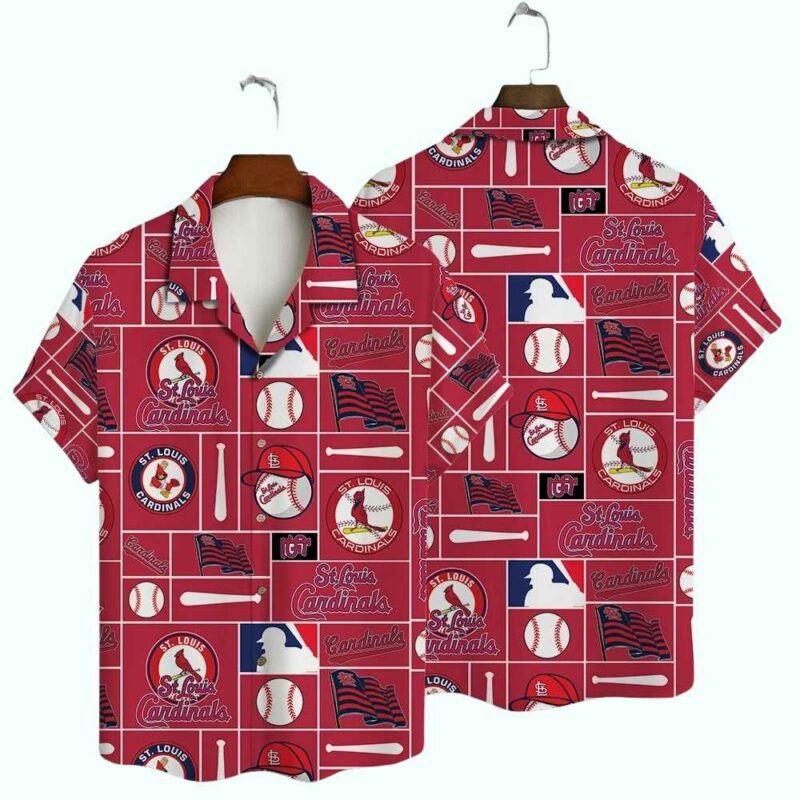 St Louis Cardinals Graphic Hawaiian Shirt – Unisex Aloha Baseball Tee