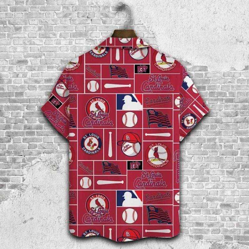 St Louis Cardinals Graphic Hawaiian Shirt – Unisex Aloha Baseball Tee - Image 3