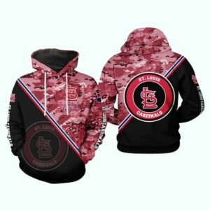 St. Louis Cardinals Camo Graphic Hoodie – Unisex Baseball Sweatshirt
