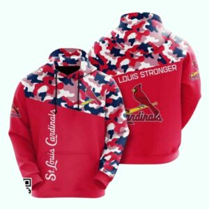 St. Louis Cardinals Camouflage Graphic Hoodie – Unisex Baseball Sweatshirt