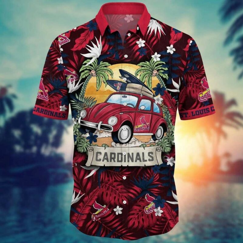 St. Louis Cardinals Tropical Hawaiian Shirt – Unisex Graphic Tee - Image 2