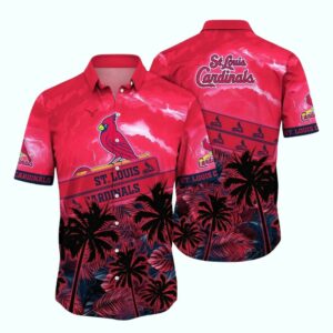 St Louis Cardinals Tropical Coconut Beach Hawaiian Shirt – Unisex Graphic Tee