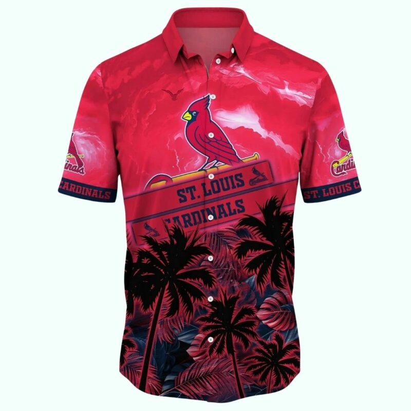 St Louis Cardinals Tropical Coconut Beach Hawaiian Shirt – Unisex Graphic Tee - Image 2