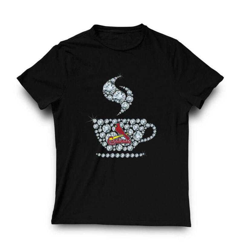 St. Louis Cardinals Coffee Diamond Graphic T-Shirt – Unisex Gift Tee - Image 3