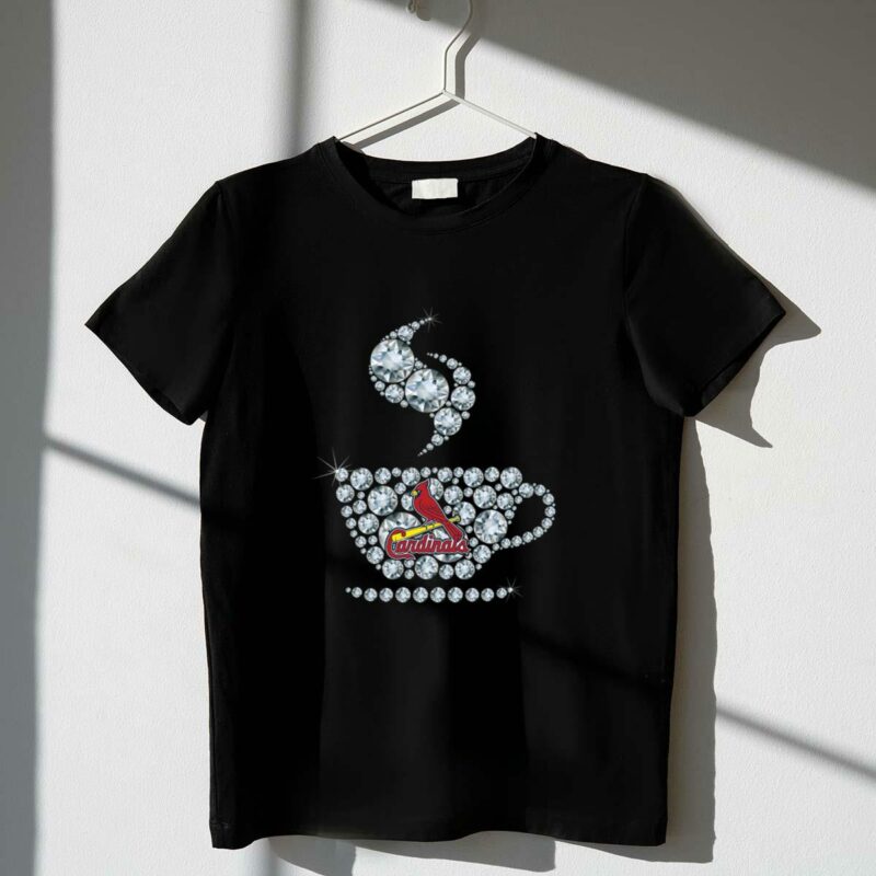 St. Louis Cardinals Coffee Diamond Graphic T-Shirt – Unisex Gift Tee - Image 4