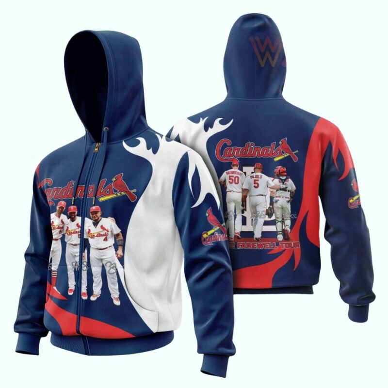 St Louis Cardinals 2022 Farewell Tour Graphic Hoodie – Unisex Sweatshirt - Image 2