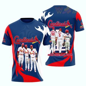 St Louis Cardinals 2022 Farewell Tour All-Over Print T-Shirt