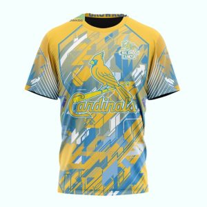 St Louis Cardinals Fearless Childhood Cancer Awareness All-Over Print T-Shirt