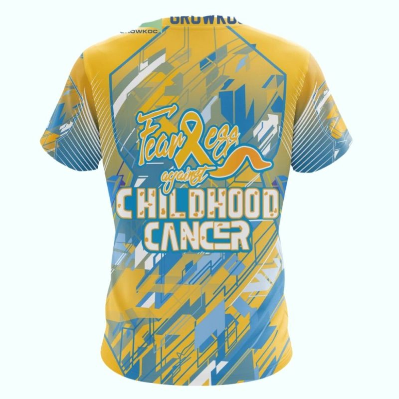 St Louis Cardinals Fearless Childhood Cancer Awareness All-Over Print T-Shirt - Image 2
