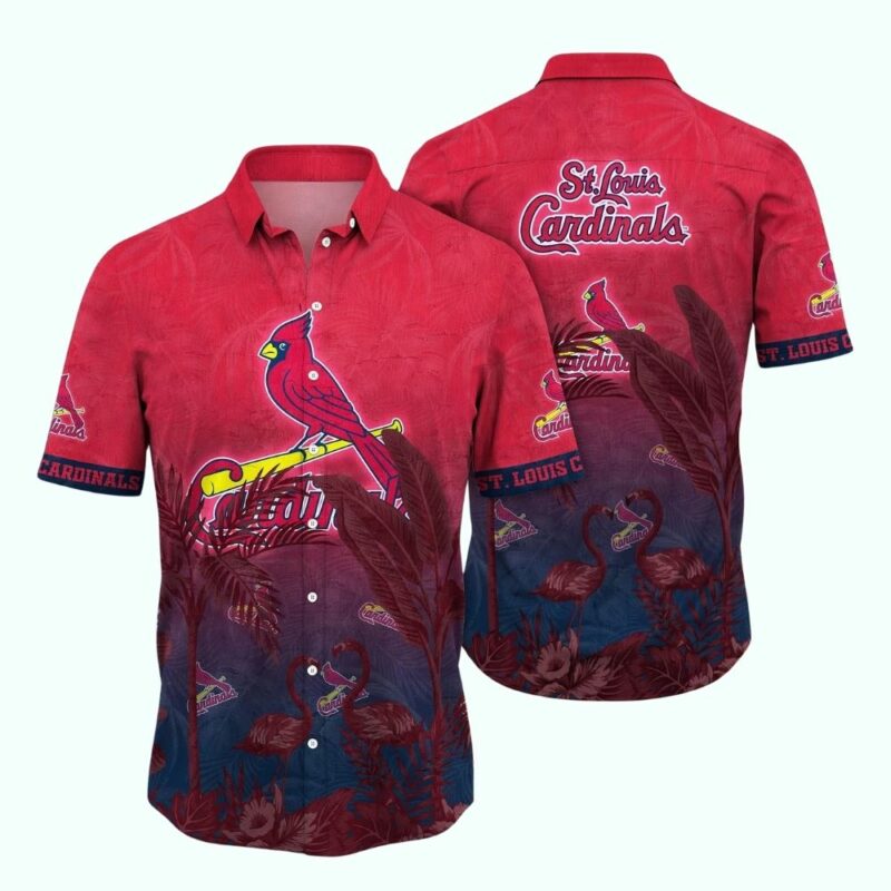 St Louis Cardinals Flamingo Graphic Hawaiian Shirt – Unisex Aloha Tee